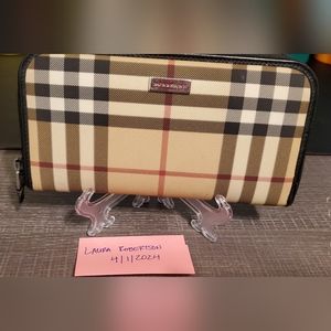 Burberry Zip Around Wallet